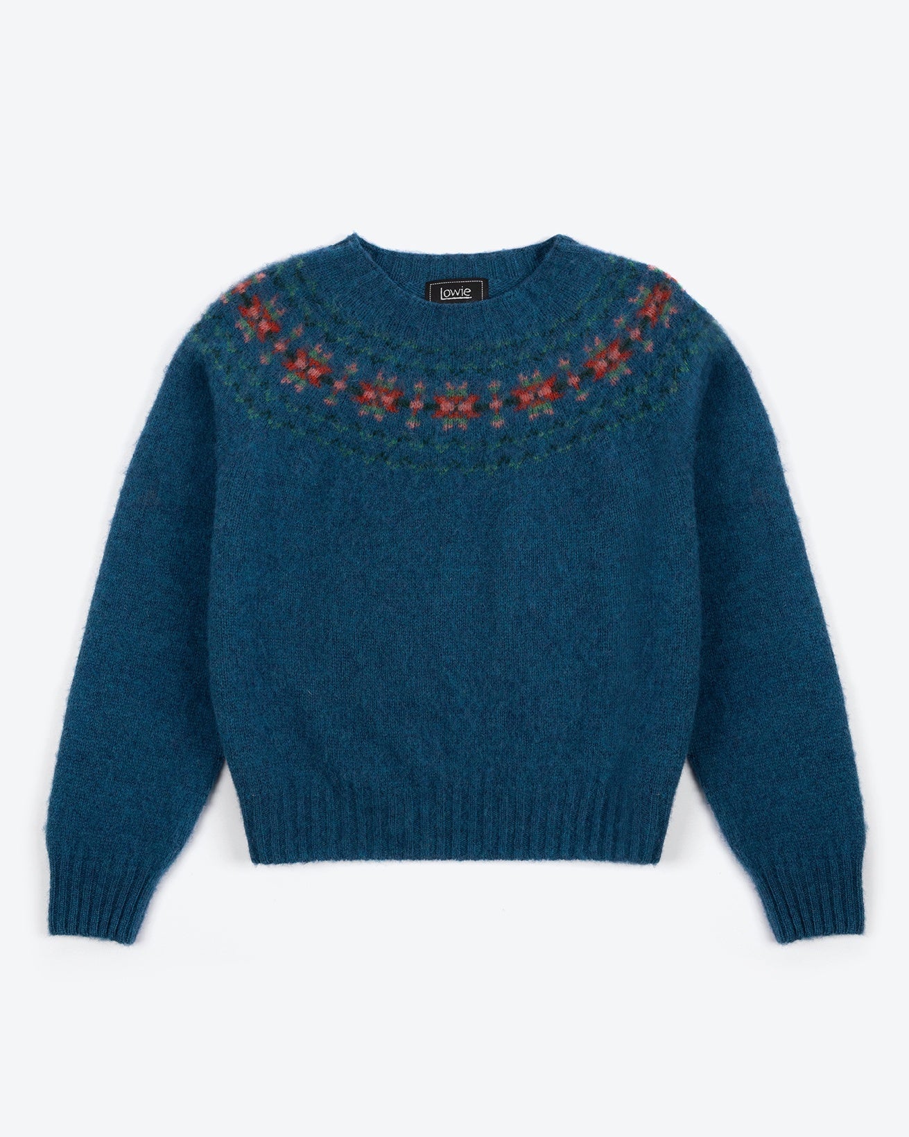 Lowie Blue Fair Isle Yoke Jumper