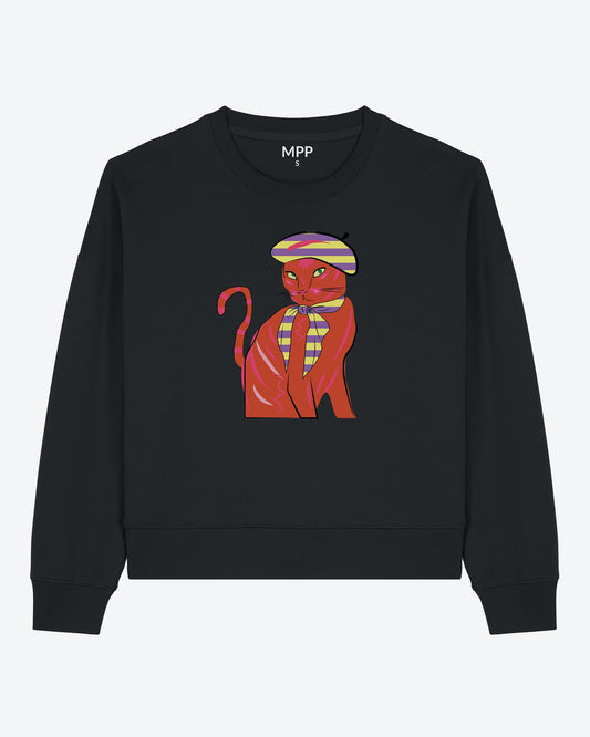 Miss Pompom Sassy Cat Sweatshirt