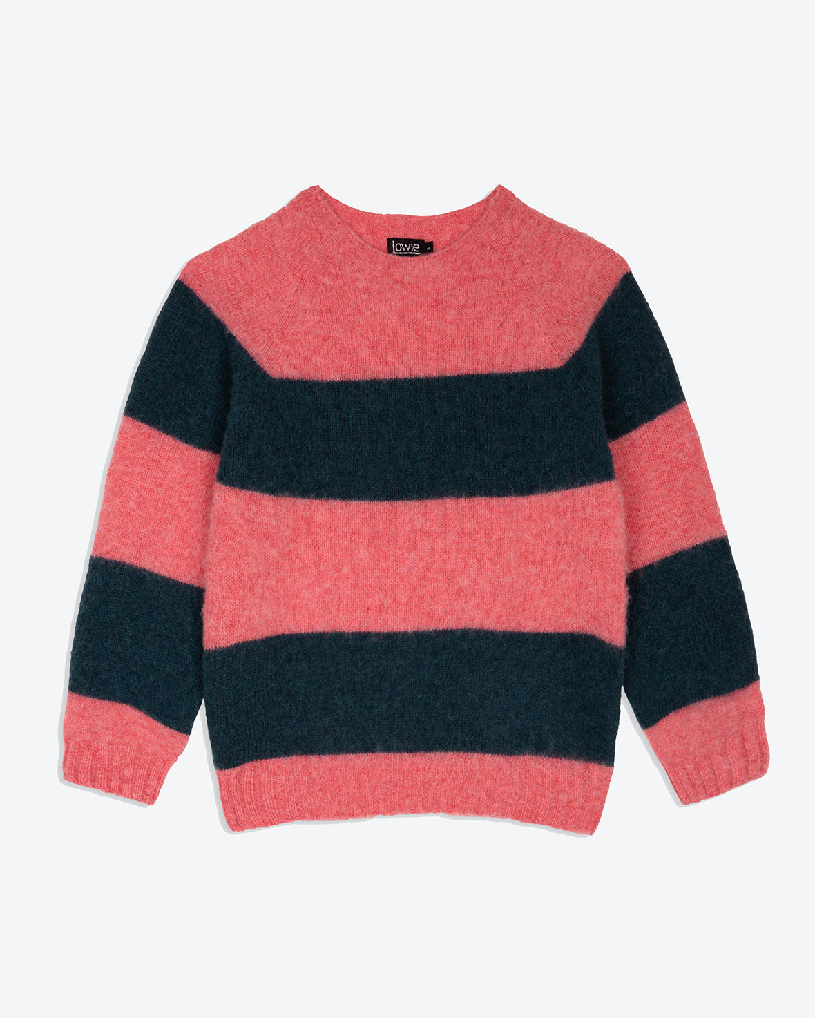 Lowie Rose + Teal Stripe Scottish Jumper