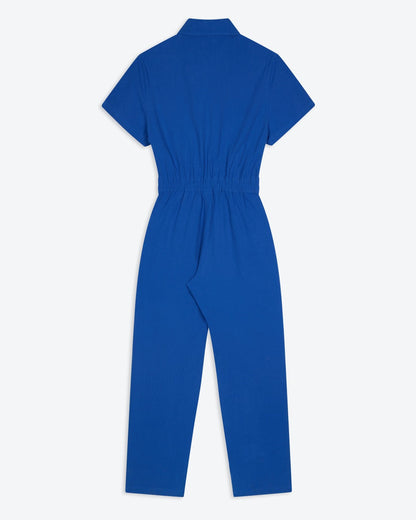 Lowie Cobalt Cotton Linen  Boilersuit