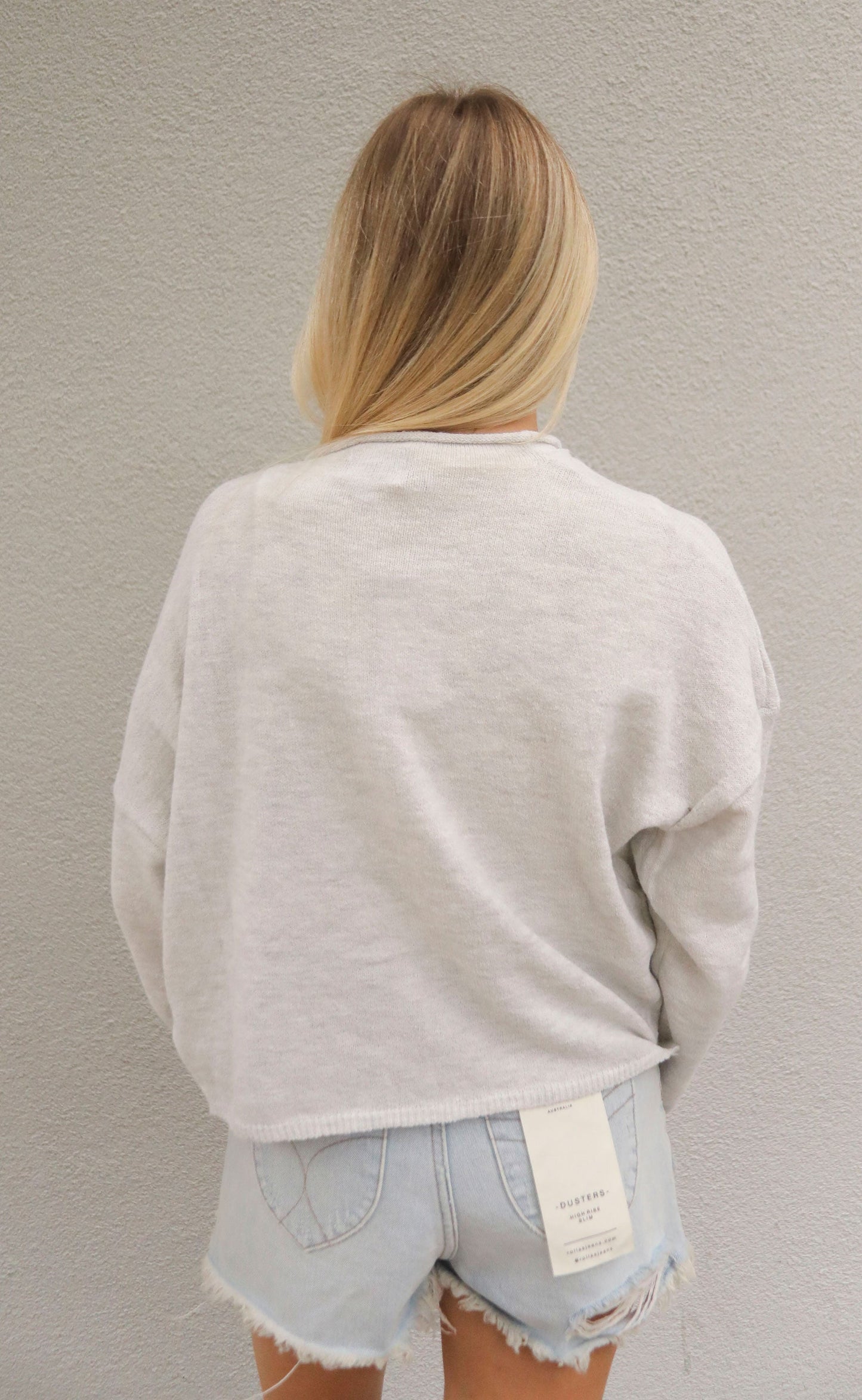 beat of your heart cardigan - light grey