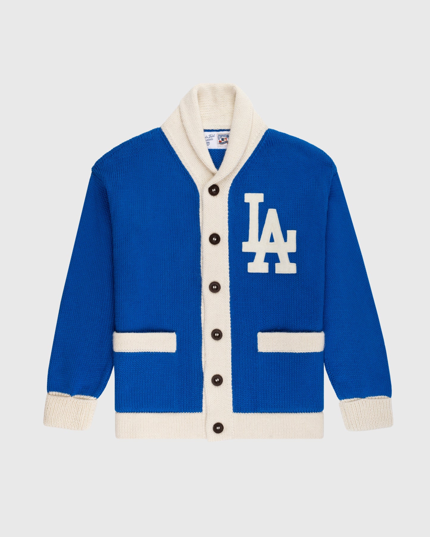 LA Dodgers 1958 Wool Shawl Collar Sweater