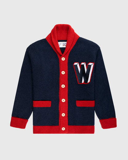 Washington Senators 1963-67 Wool Shawl Collar Sweater