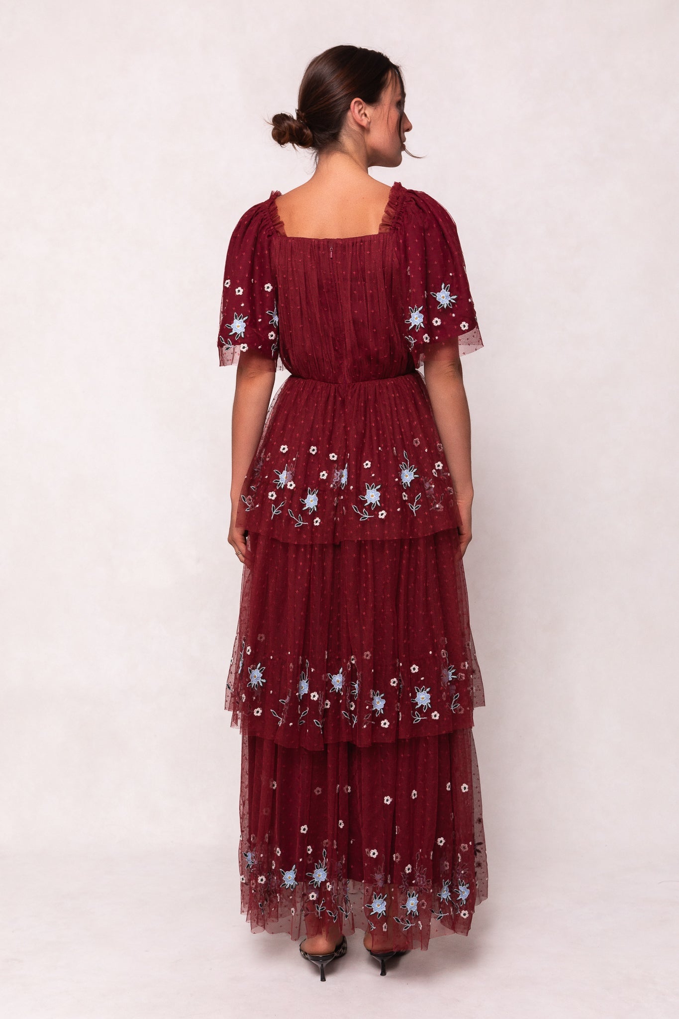 Mabel Dress in Burgundy