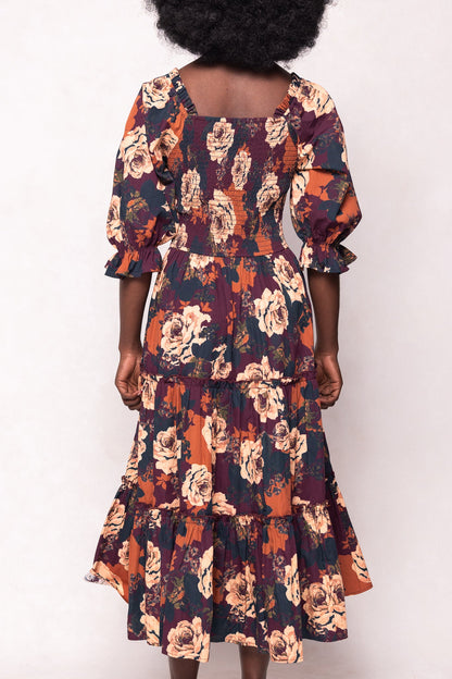 Madeline Dress in Equinox Rose
