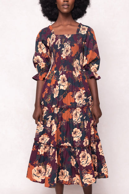 Madeline Dress in Equinox Rose
