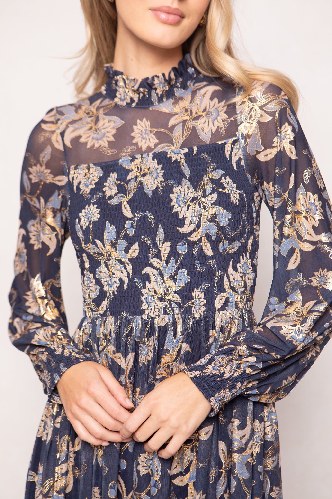 Marla Dress in Gilded Vine