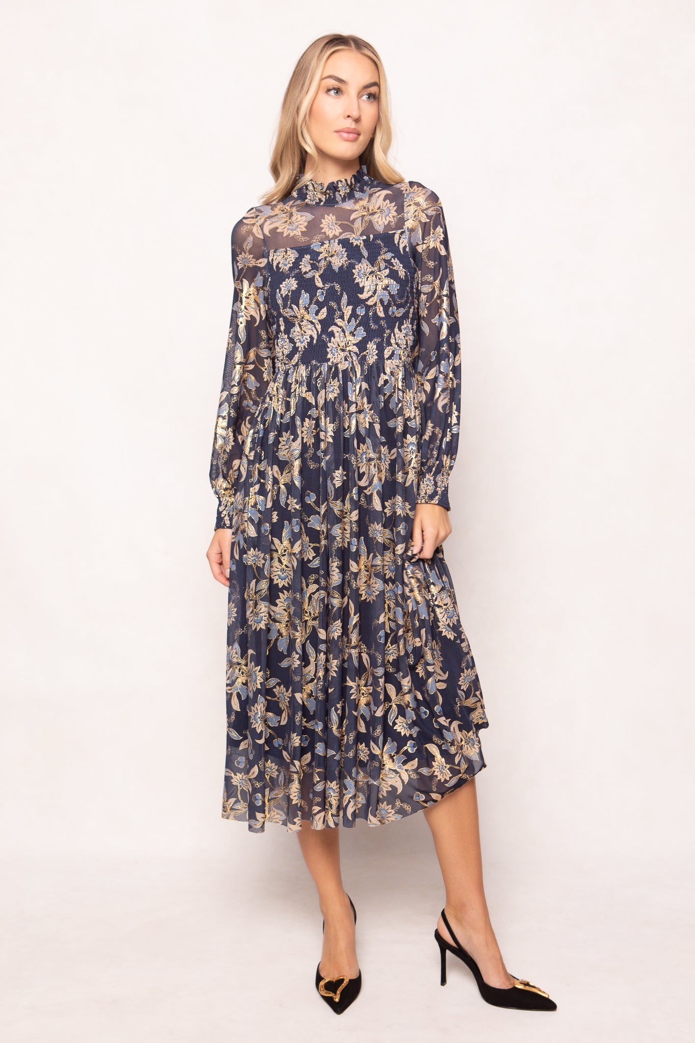 Marla Dress in Gilded Vine