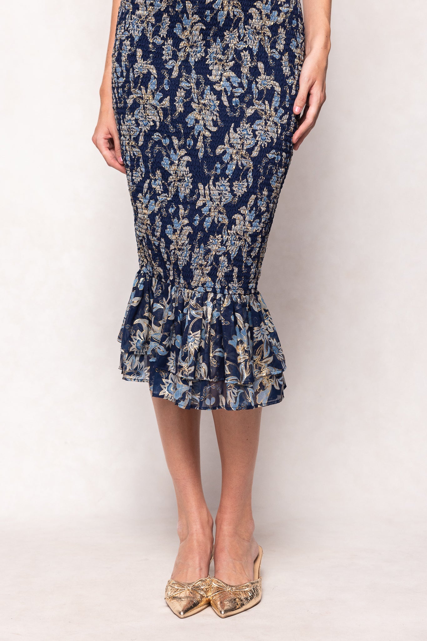 Mira Dress in Gilded Vine