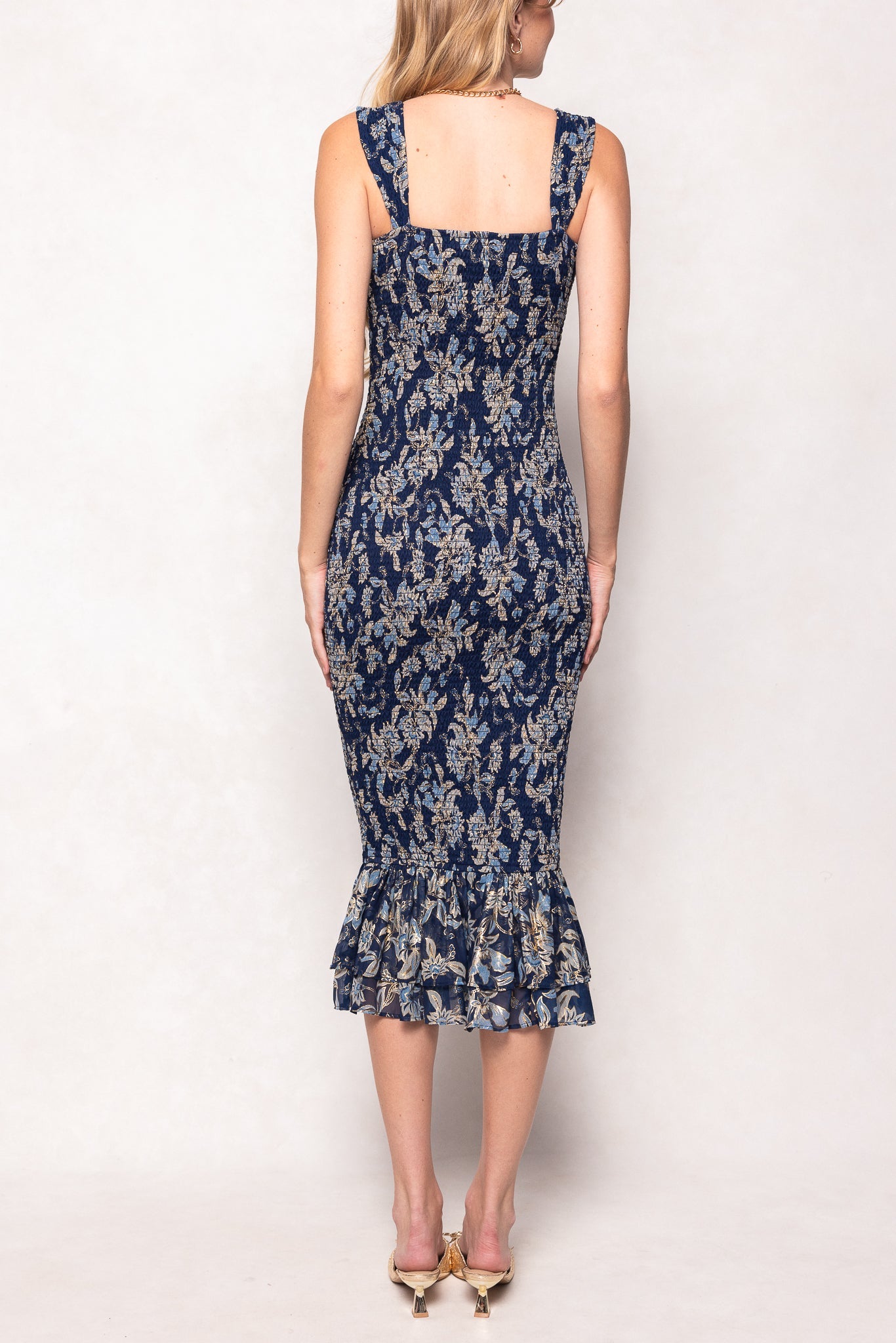 Mira Dress in Gilded Vine