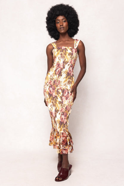 Mira Dress in Garden Rose