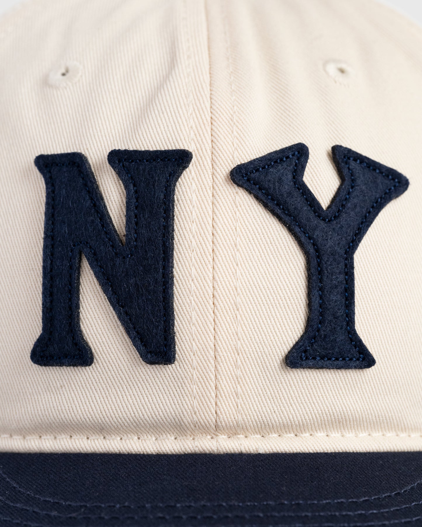 New York Black Yankees Felt 'NY' Cotton Twill Ballcap