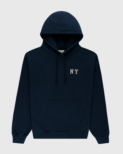 New York Black Yankees Embroidered "NY" Heavyweight Cotton Terry Pullover Hoodie
