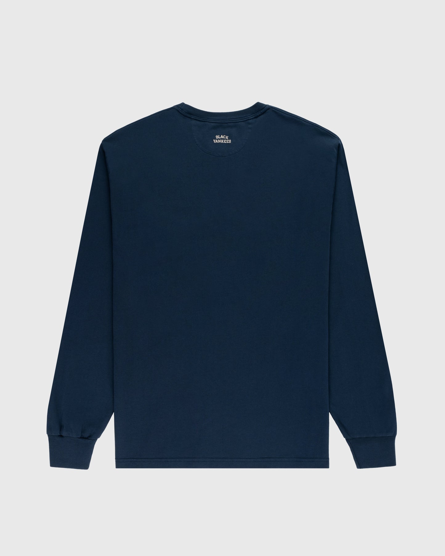 New York Black Yankees Embroidered 'NY' Long Sleeve Pocket Tee