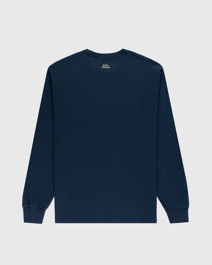 New York Black Yankees Embroidered 'NY' Long Sleeve Pocket Tee