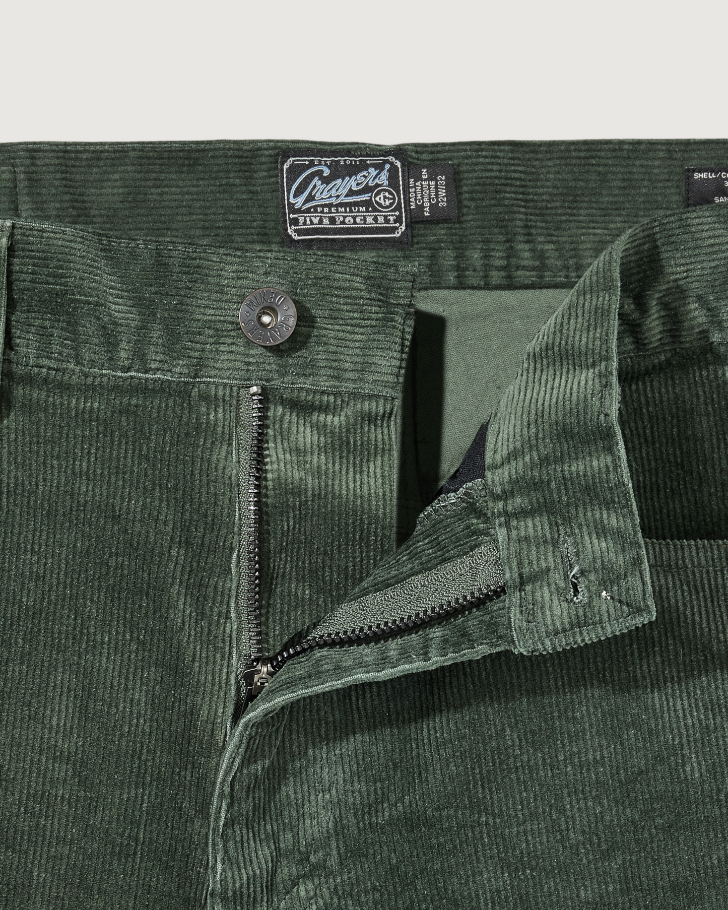 Burlington Corduroy 5 pockets - Light Olive