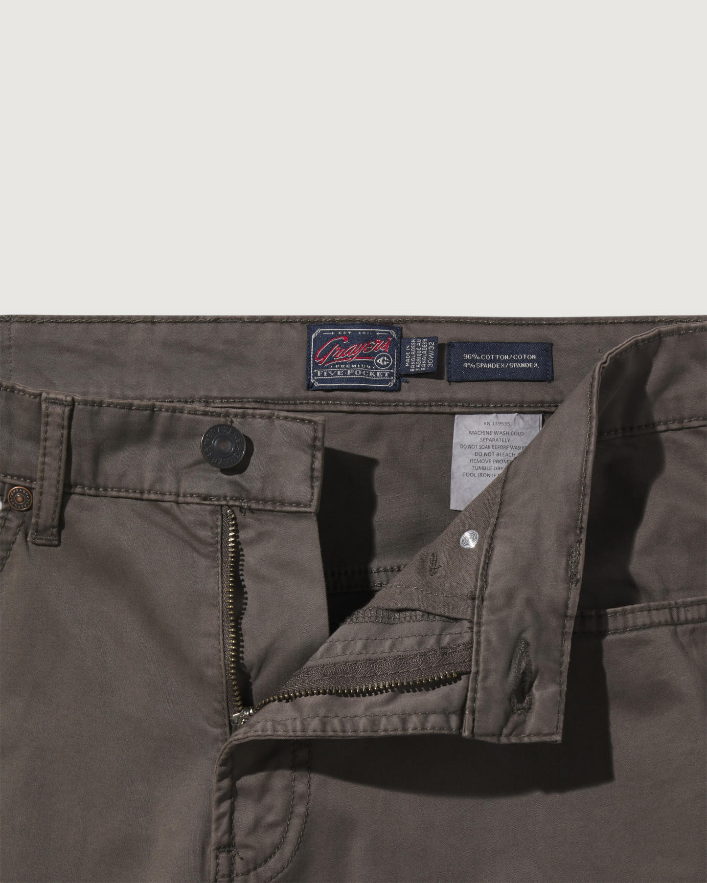 Alternative Stretch Slim Fit 5 Pocket - Gunmetal