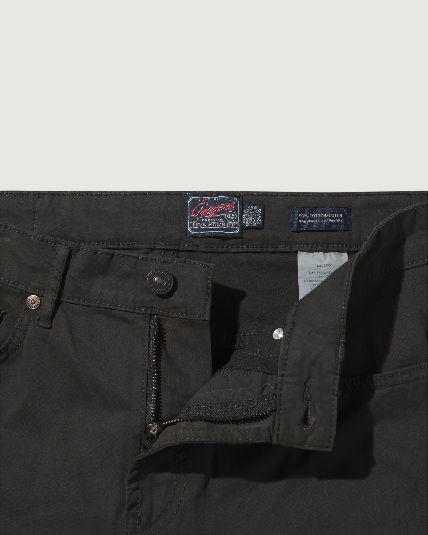 Alternative Stretch Slim Fit 5 Pocket - Washed Black