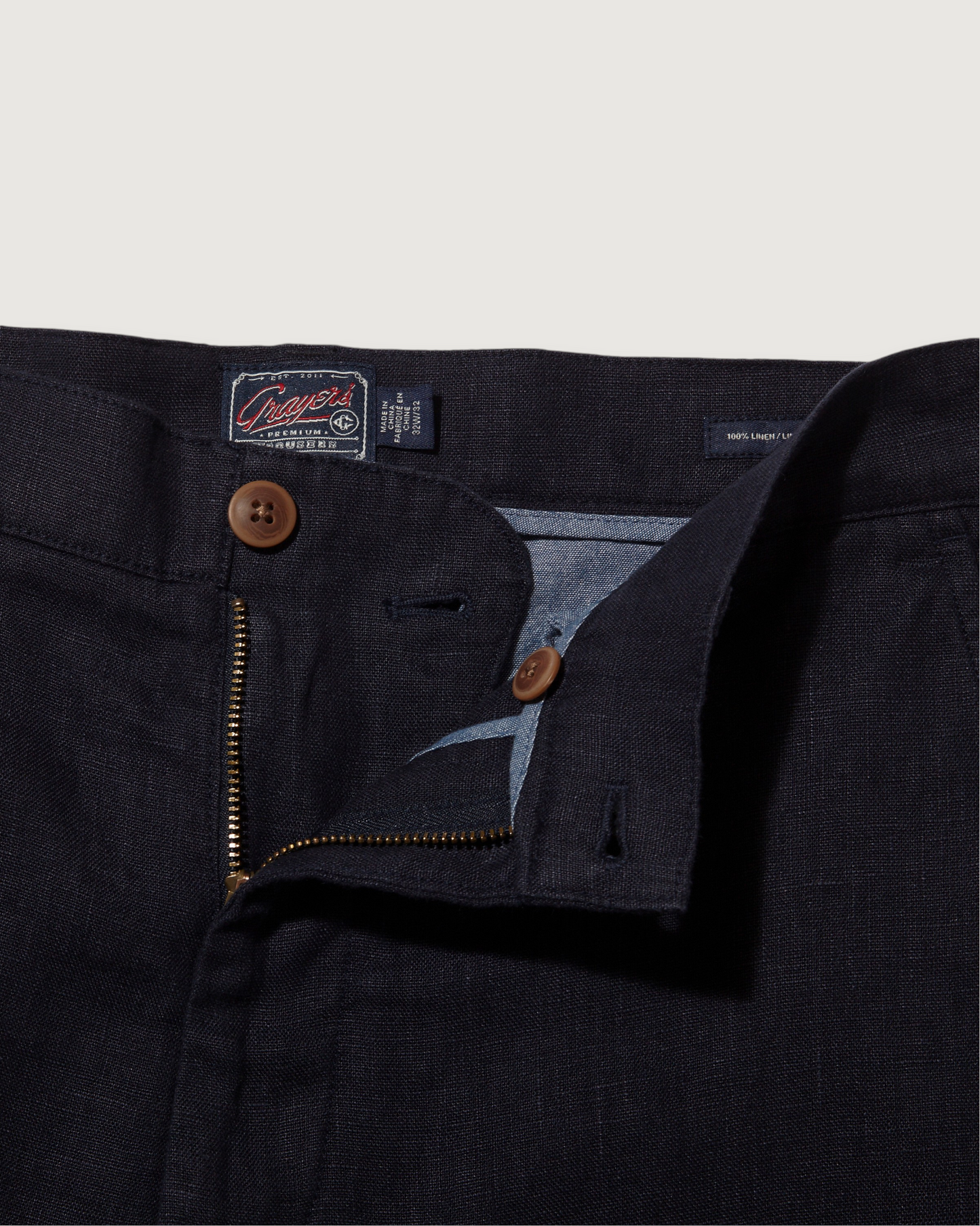 Bal Harbour Aventura Washed Linen Pants - Navy