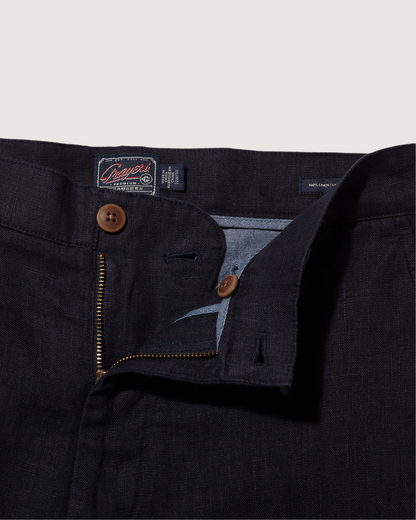 Bal Harbour Aventura Washed Linen Pants - Navy