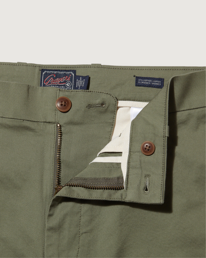 Thompson Flex Stretch Chino (Relaxed Fit) - Olivine