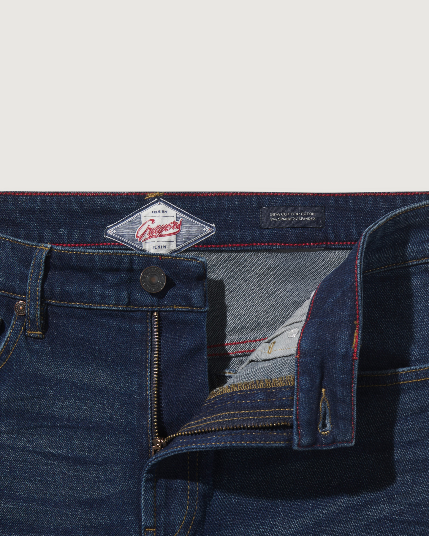Edward Stretch Straight Fit Denim - Blue Wash