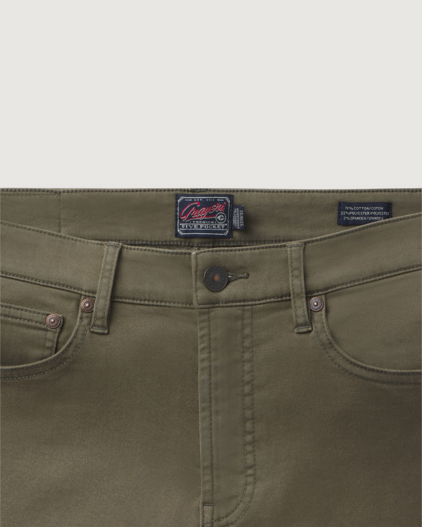 Hybrid Stretch 5 Pocket - Olive Drab