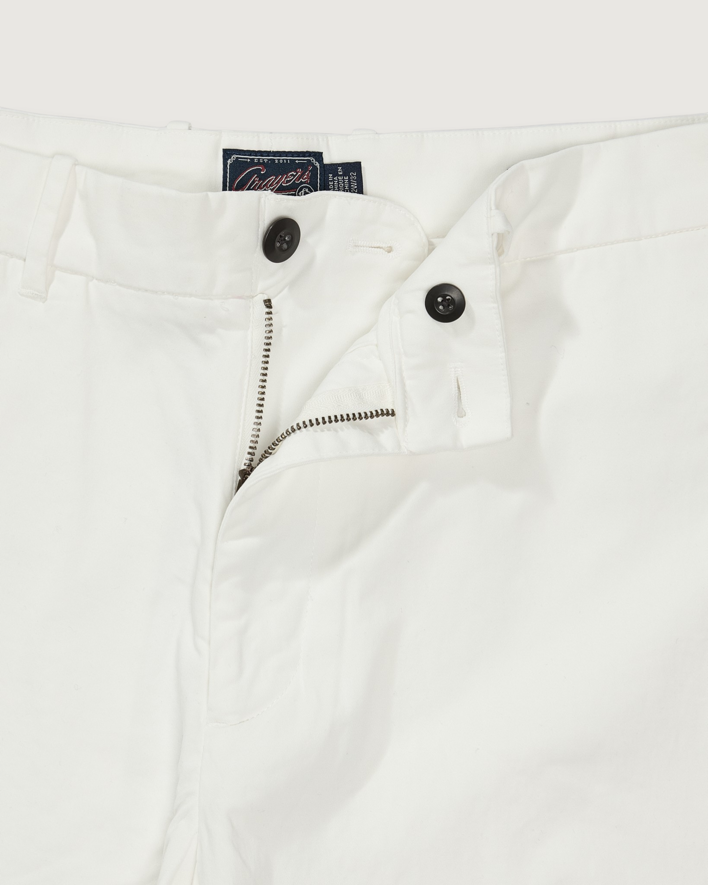 Thompson Flex Stretch Slim Fit Chino - White