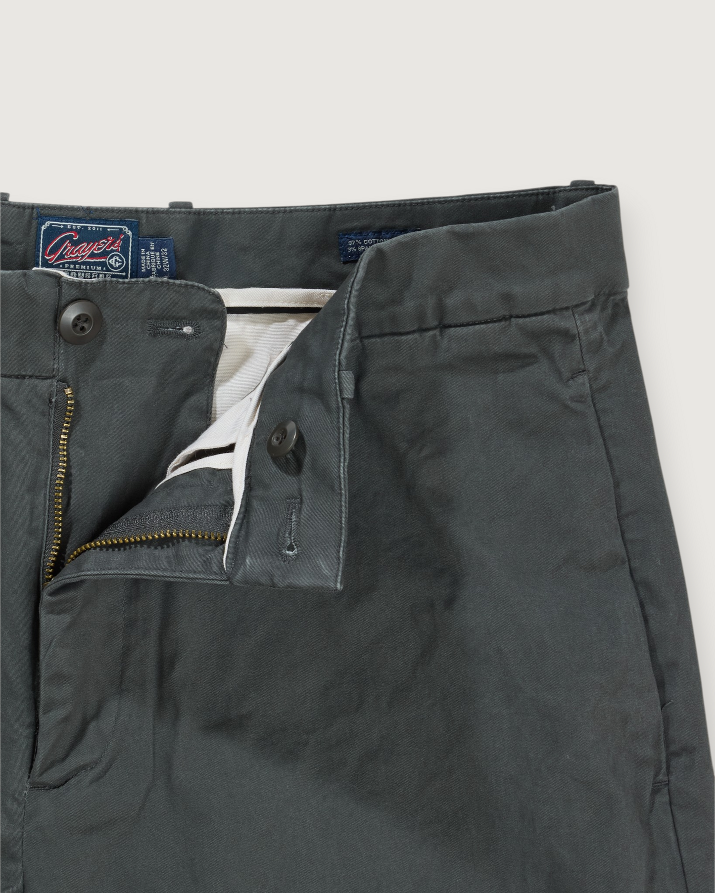 Thompson Flex Stretch Slim Fit Chino - New Graphite