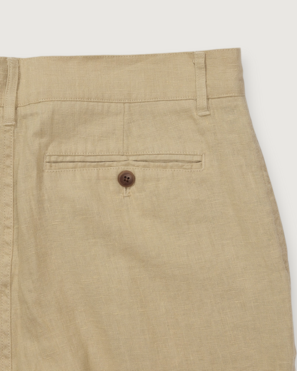 Bal Harbour Aventura Washed Linen Pants - Khaki