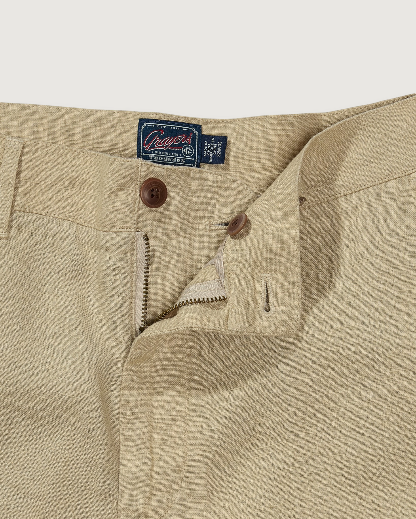 Bal Harbour Aventura Washed Linen Pants - Khaki