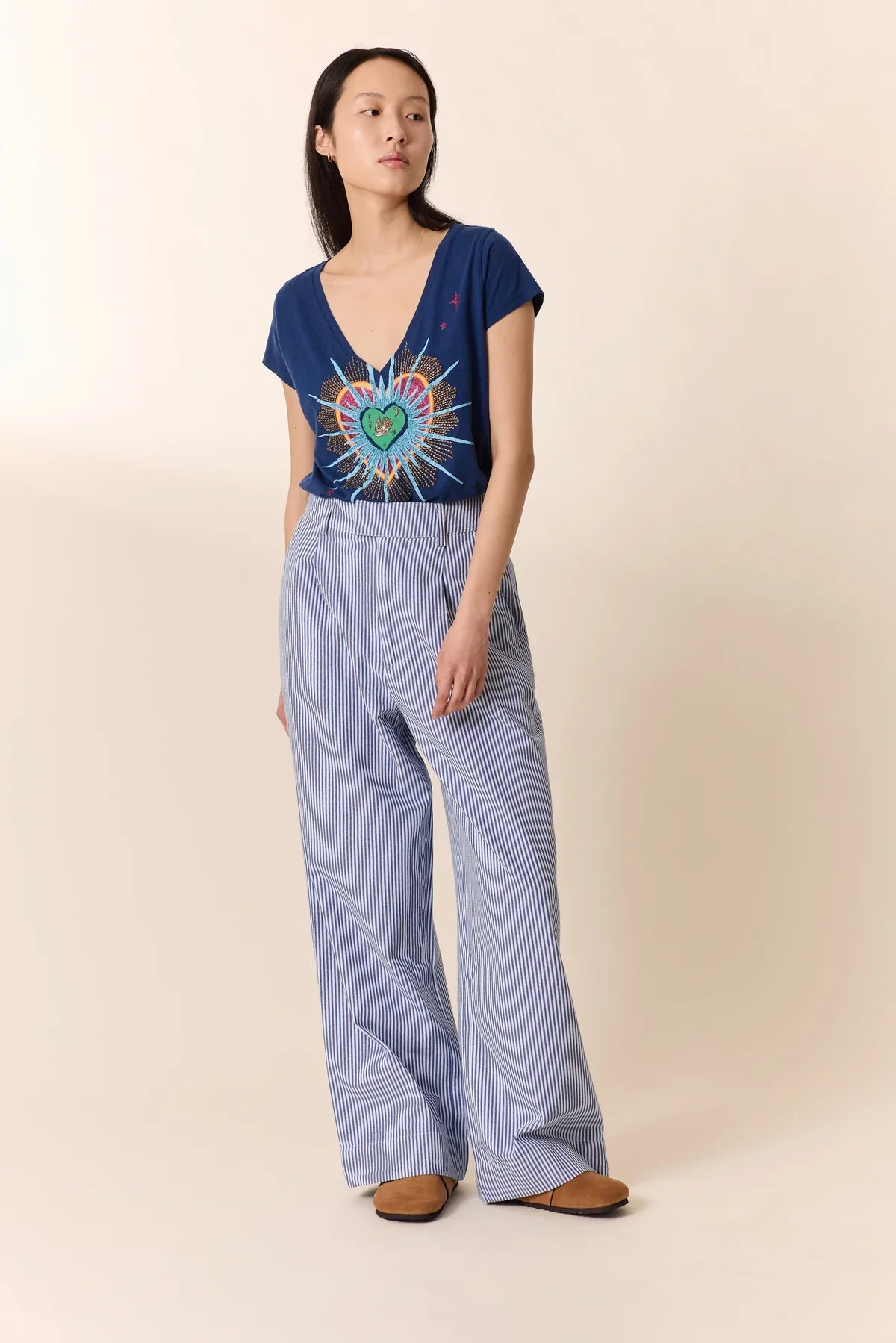 Leon & Harper Pasha Stripe Trousers