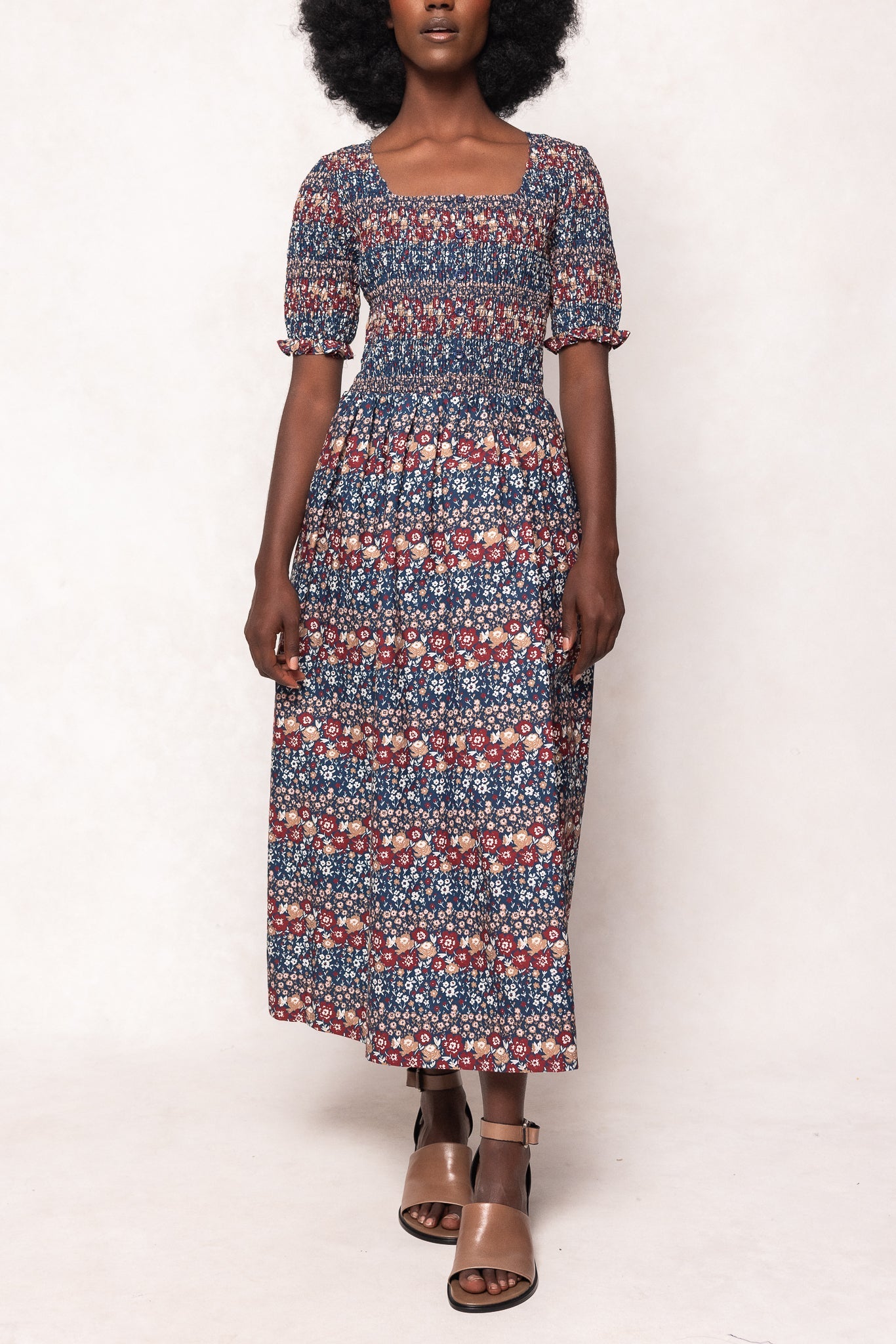 Parker Dress in Dusk Floral Medley