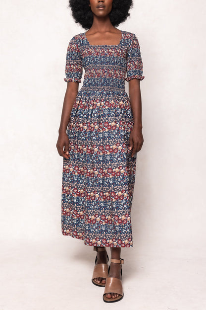 Parker Dress in Dusk Floral Medley