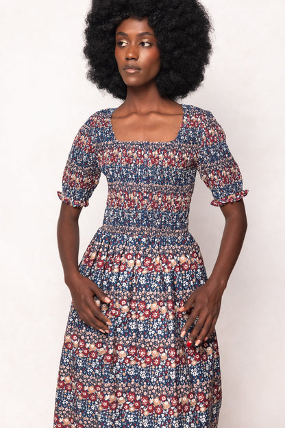 Parker Dress in Dusk Floral Medley
