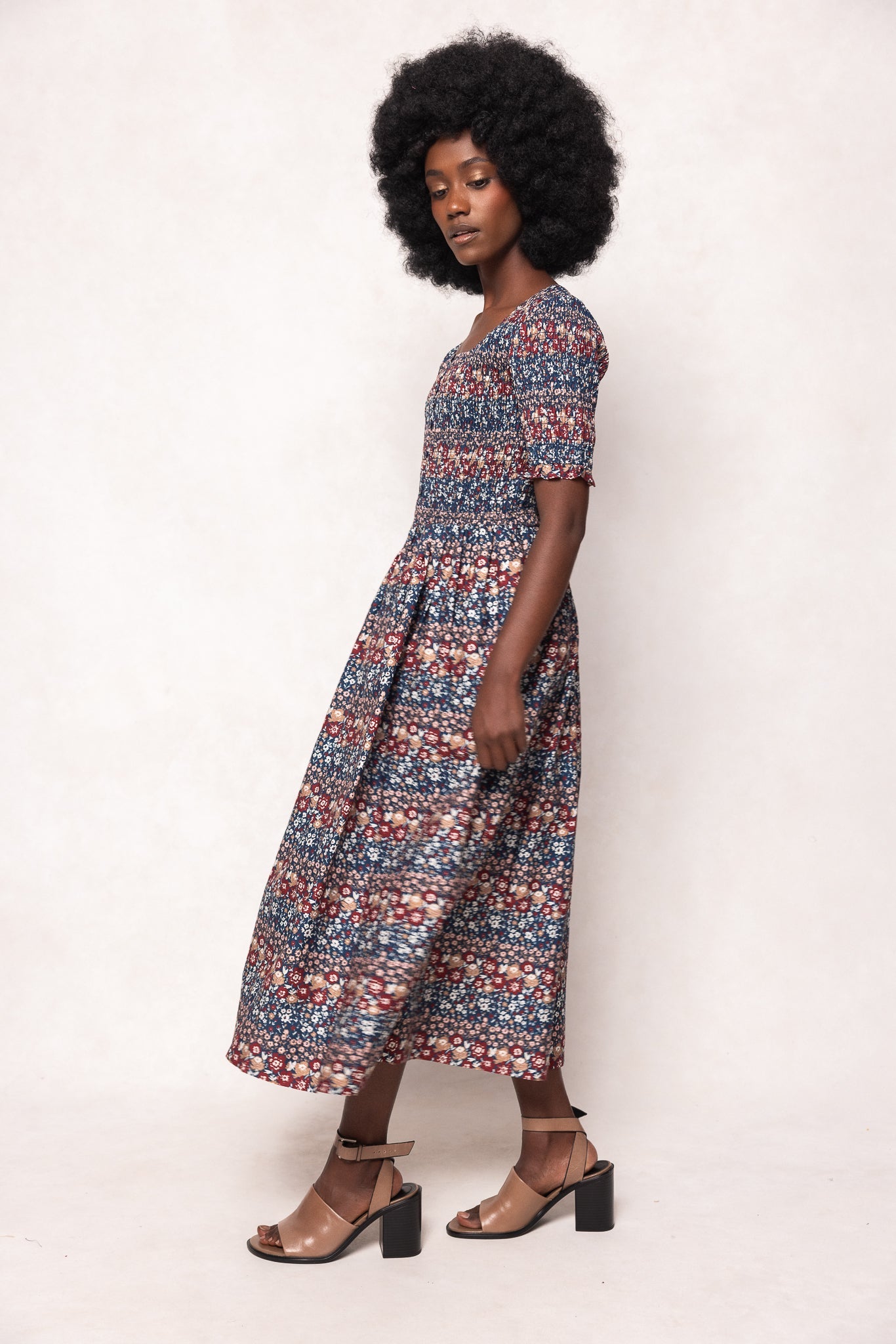 Parker Dress in Dusk Floral Medley