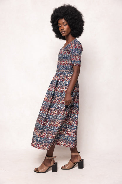 Parker Dress in Dusk Floral Medley