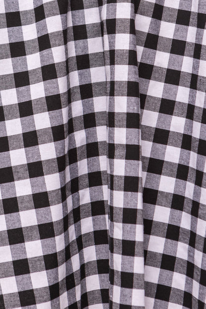 Patty Dress in Black Gingham