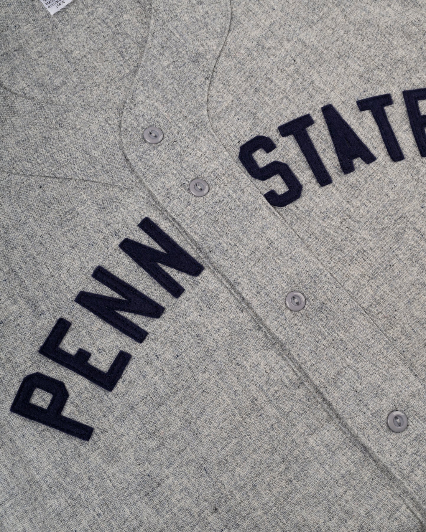 Penn State University 1955 Authentic Wool Road Baseball Jersey