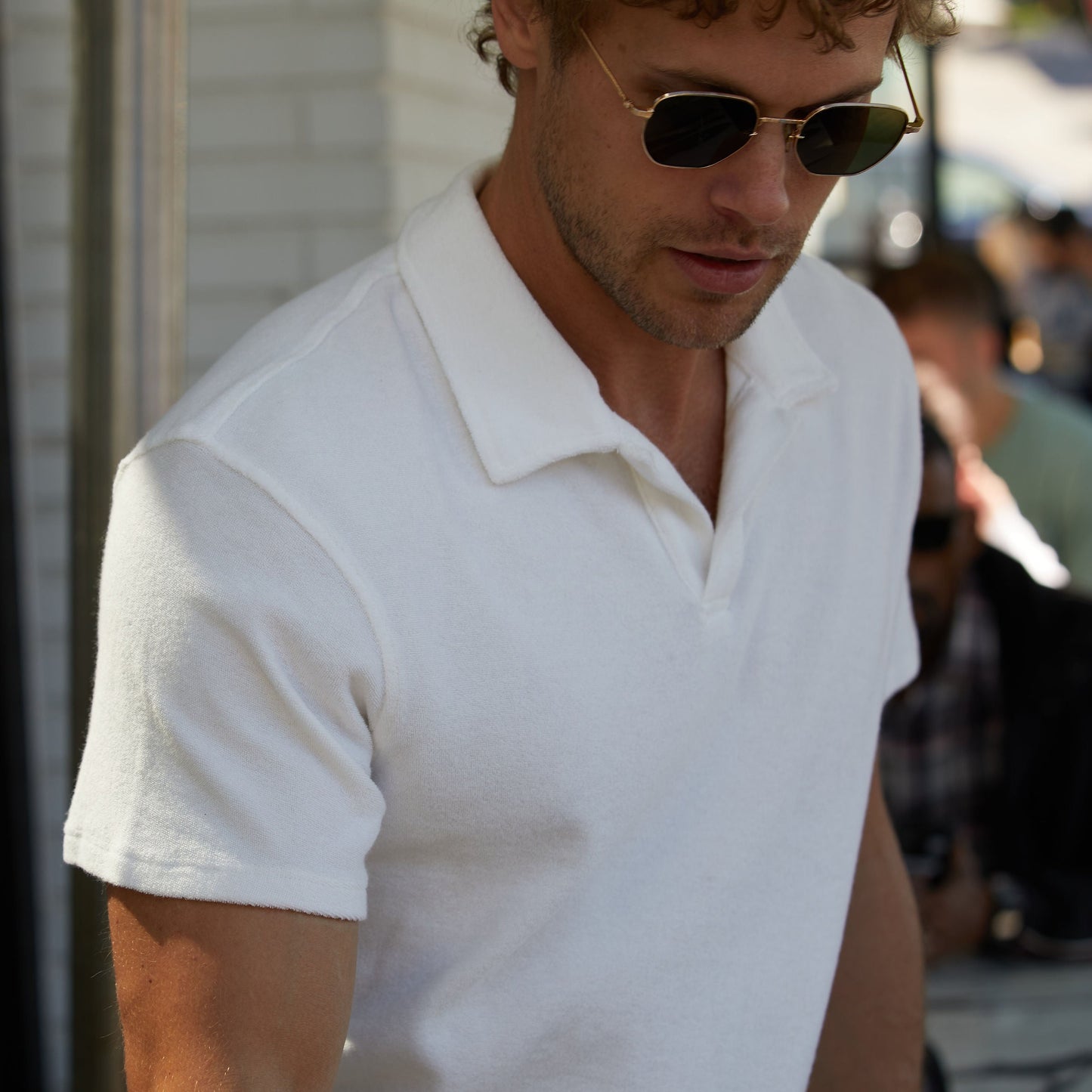 Riviera Terry Polo - White