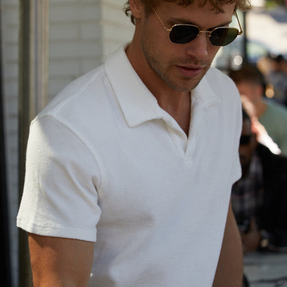 Riviera Terry Polo - White