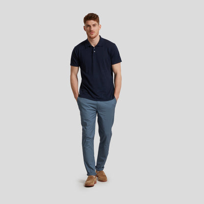 James Featherweight Sweater Polo - Navy Blue