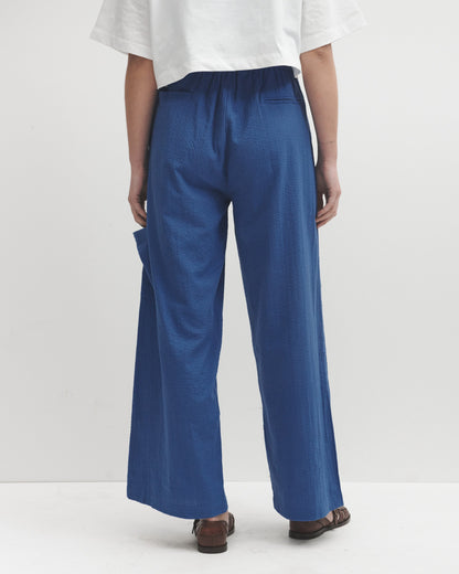 Lowie Blue Seersucker Trousers