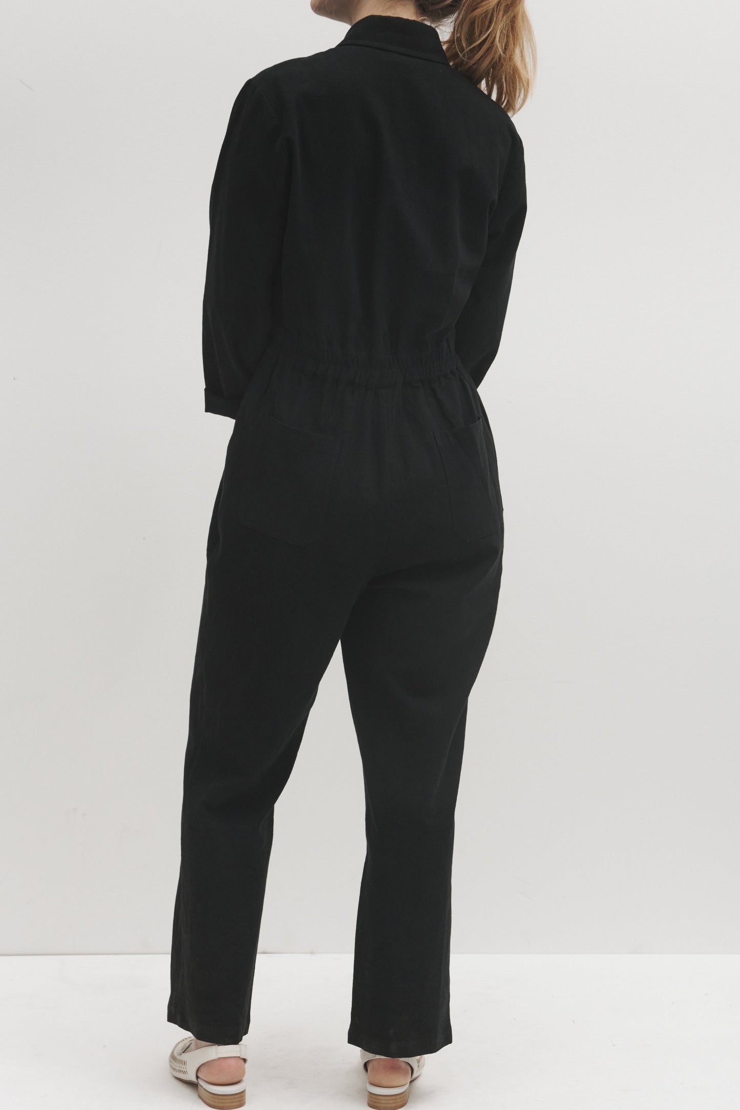 Lowie Long Sleeve Black Boilersuit