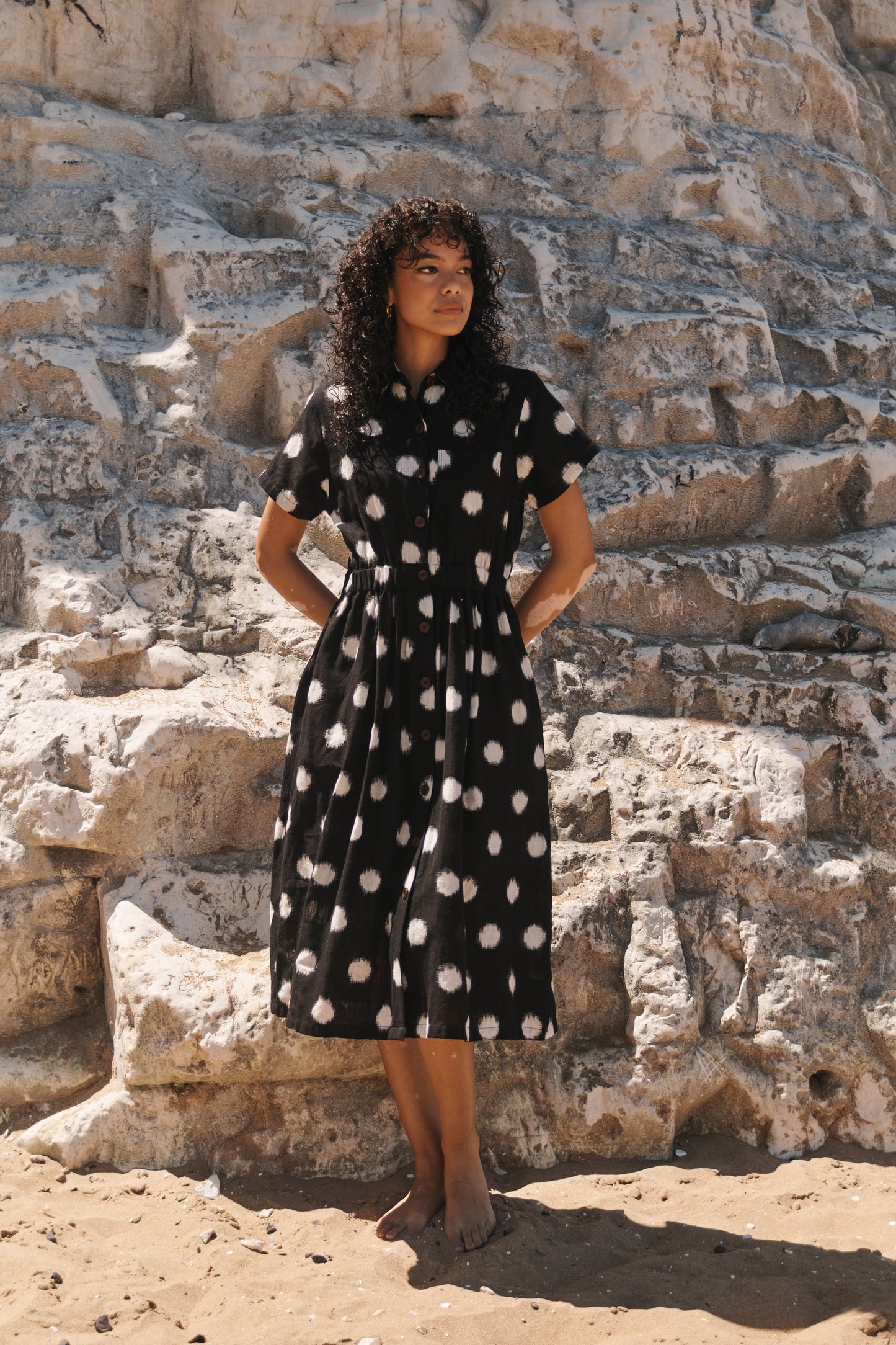 Lowie Ikat Spot Shirt Dress