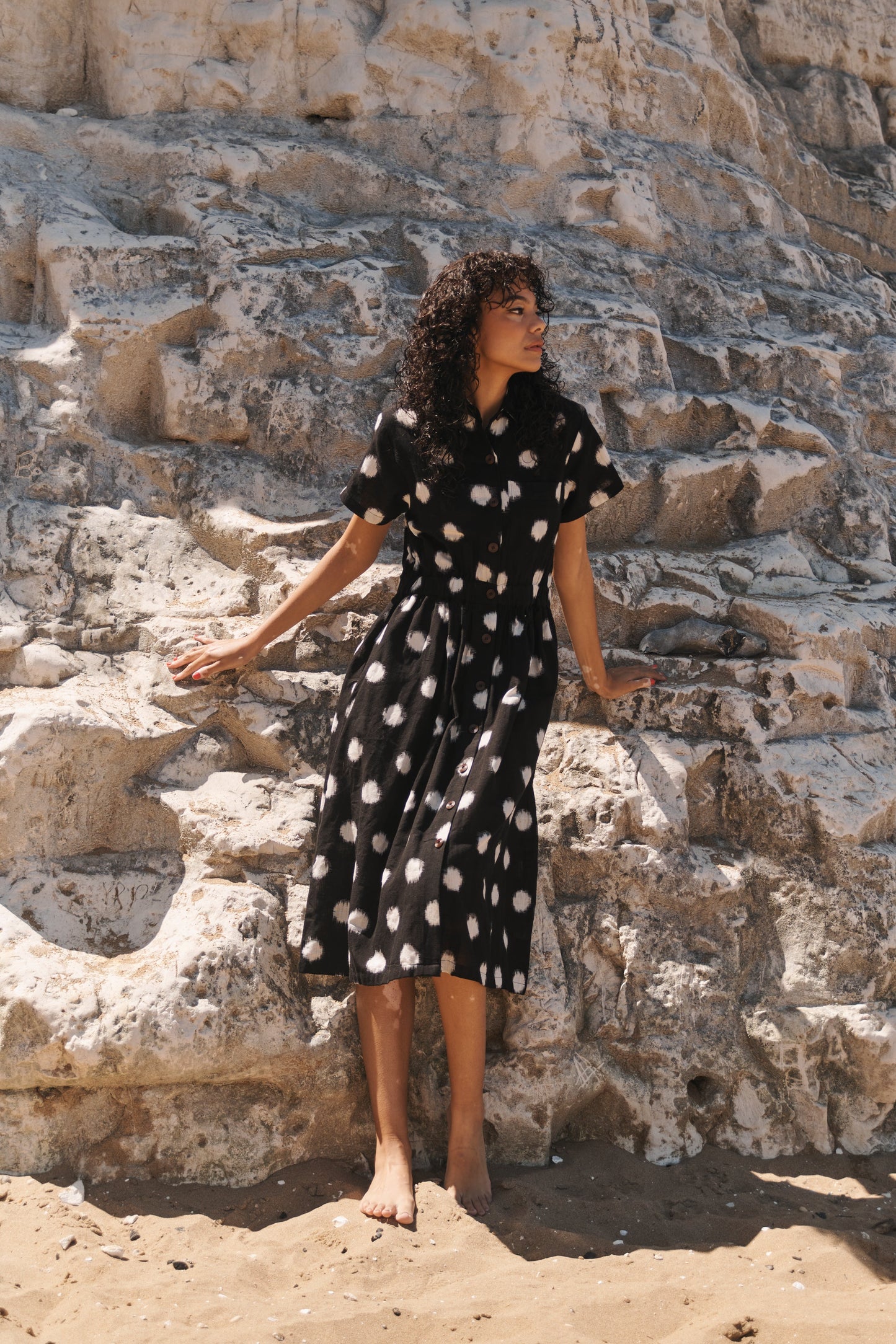 Lowie Ikat Spot Shirt Dress