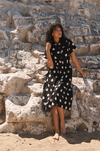 Lowie Ikat Spot Shirt Dress