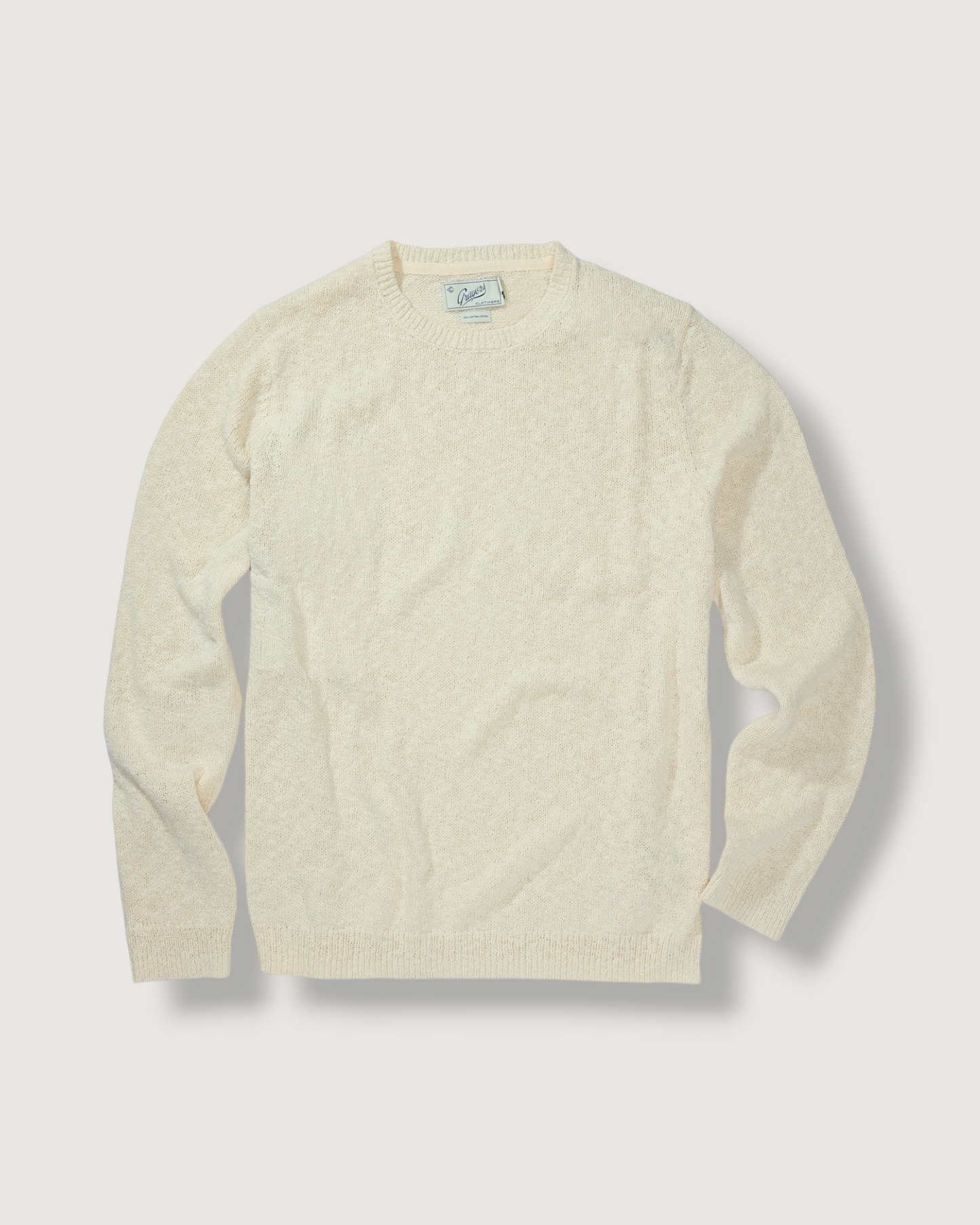 Newport Cotton Slub Crew - Cream