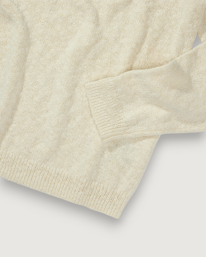 Newport Cotton Slub Crew - Cream