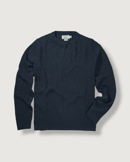 Newport Cotton Slub Crew - Washed Navy